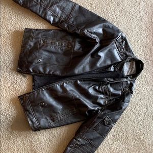 Surplus brown leather jacket